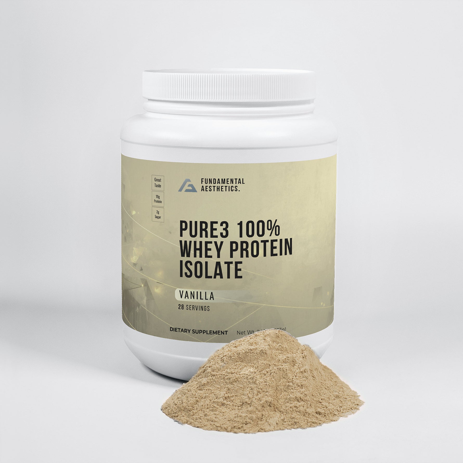 Pure3 100% Whey Protein Isolate (Vanilla)